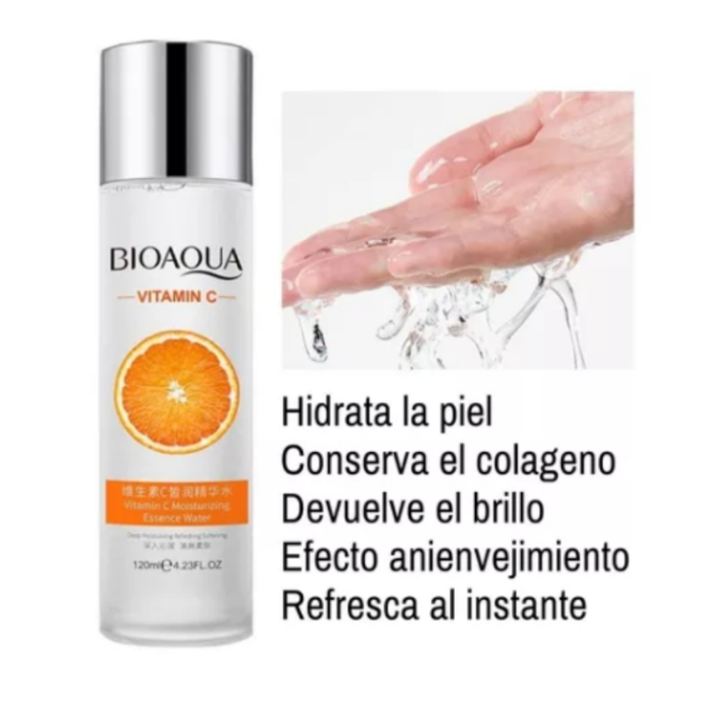 ¡Despierta tu Piel con Frescura y Vitalidad! Loción Facial Bioaqua con Vitamina C